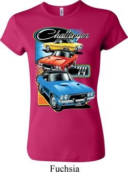 Ladies Dodge Shirt Challenger Trio Crewneck Tee T-Shirt