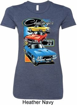 Ladies Dodge Shirt Challenger Trio Longer Length Tee T-Shirt