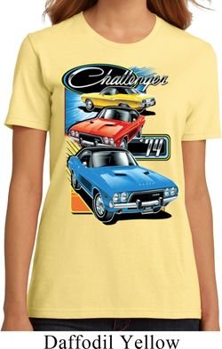 Ladies Dodge Shirt Challenger Trio Organic Tee T-Shirt