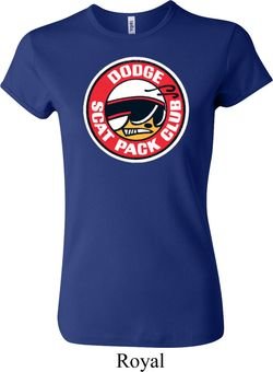 Ladies Dodge Shirt Dodge Scat Pack Club Crewneck Tee T-Shirt