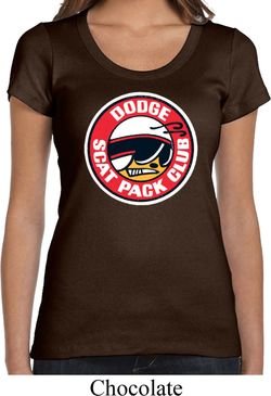 Ladies Dodge Shirt Dodge Scat Pack Club Scoop Neck Tee T-Shirt