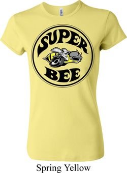 Ladies Dodge Shirt Super Bee Crewneck Tee T-Shirt