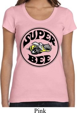 Ladies Dodge Shirt Super Bee Scoop Neck Tee T-Shirt
