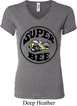 Ladies Dodge Shirt Super Bee V-neck Tee T-Shirt