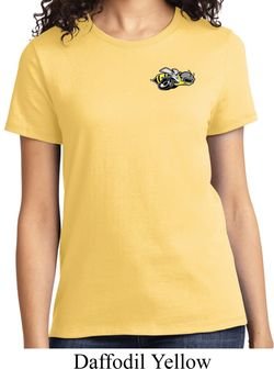 Ladies Dodge Super Bee Logo Pocket Print Shirt