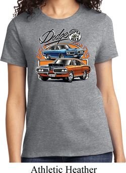 Ladies Dodge Tee Blue and Orange Super Bee T-shirt
