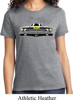 Ladies Dodge Yellow Plymouth Roadrunner Shirt