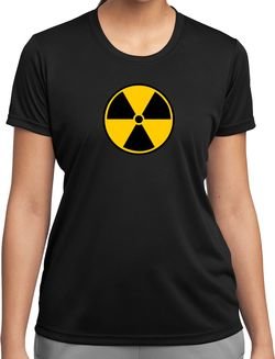 Ladies Fallout Shirt Radiation Symbol Moisture Wicking Tee T-Shirt