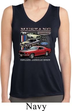 Ladies Ford Classic Mustangs Untamed Dry Wicking Sleeveless Shirt