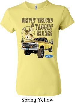 Ladies Ford Shirt Driving and Tagging Bucks Crewneck Shirt