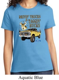 Ladies Ford Shirt Driving and Tagging Bucks Shirt