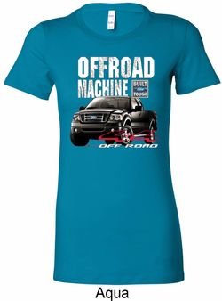 Ladies Ford Shirt F-150 4X4 Off Road Machine Longer Length Shirt