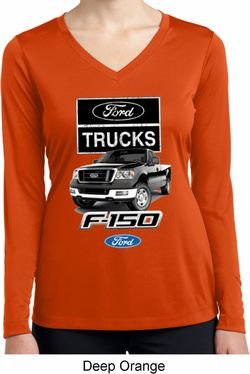 Ladies Ford Shirt F-150 Truck Dry Wicking Long Sleeve Shirt