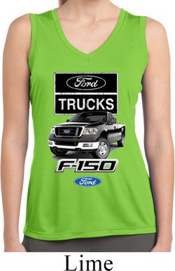 Ladies Ford Shirt F-150 Truck Sleeveless Moisture Wicking Shirt