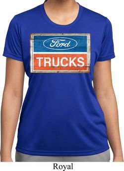 Ladies Ford Shirt Ford Trucks Logo Moisture Wicking Tee T-Shirt