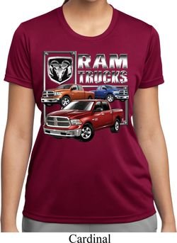 Ladies Shirt Ram Trucks Moisture Wicking Tee T-Shirt