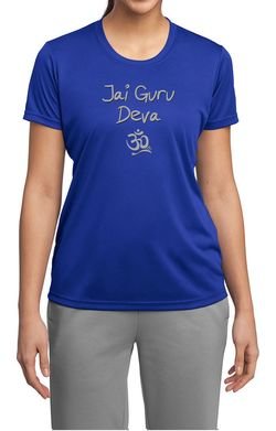 Ladies Yoga Shirt Jai Guru Deva Moisture Wicking Tee T-Shirt