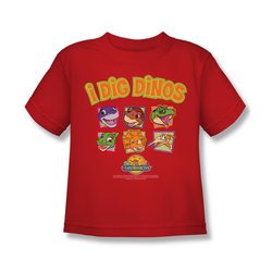 Land Before Time Shirt Kids I Dig Dinos Red Youth Tee T-Shirt