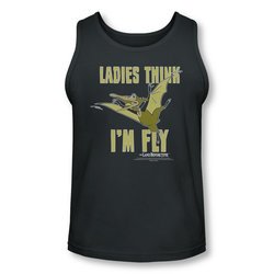 Land Before Time Tank Top I'm Fly Charcoal Tanktop