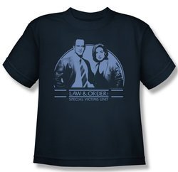 Law & Order: SVU Shirt Kids Elliot & Olivia Navy Youth Tee T-Shirt