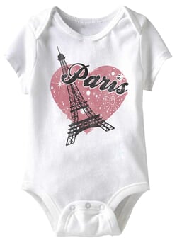 Click to get Le Paris Funny Baby Romper White Infant Babies Creeper