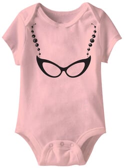 Click to get Librarian Glasses Funny Baby Romper Pink Infant Babies Creeper