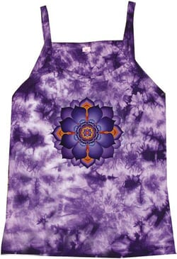 Click to get Lotus Flower Yoga New Age Ladies Adult Purple Tie Dye Tank Top