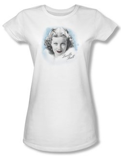 Lucille Lucy Ball Juniors Shirt In Blue White Tee T-Shirt
