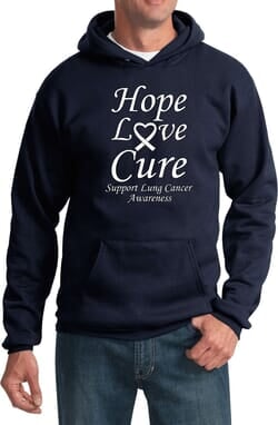Click to get Lung Cancer Hoodie Hope Love Cure Hoody