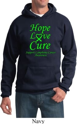 Click to get Lymphoma Cancer Awareness Hope Love Cure Hoodie