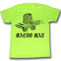 Click to get Macho Man Shirt Macho Hat Adult Bright Green Tee TShirt