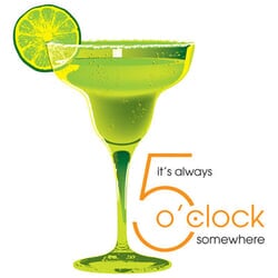 Click to get Margarita  Its Always 5 O Clock Somewhere Happy Hour Tshirt