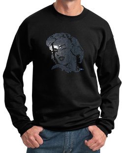 Marilyn Monroe Sweatshirt Sequins Sweatshirt