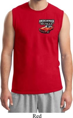 Mens Dodge American Made Muscle Pocket Print Muscle Shirt