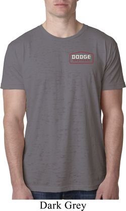 Mens Dodge Brothers Pocket Print Burnout Shirt