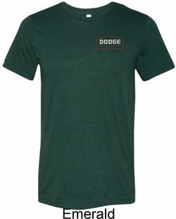 Mens Dodge Brothers Pocket Print Tri Blend Crewneck Shirt