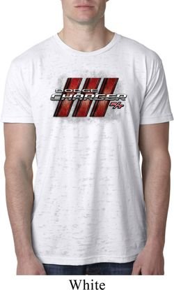 Mens Dodge Charger RT Logo Burnout Shirt