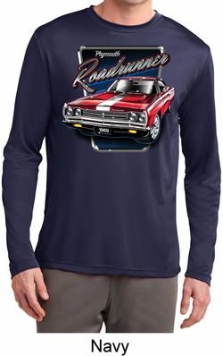 Mens Dodge Plymouth Roadrunner Dry Wicking Long Sleeve Tee T-Shirt
