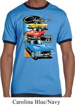 Mens Dodge Shirt Challenger Trio Ringer Tee T-Shirt