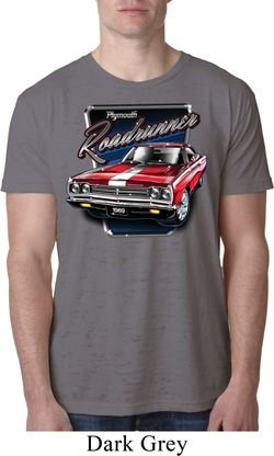 Mens Dodge Shirt Plymouth Roadrunner Burnout Tee T-Shirt