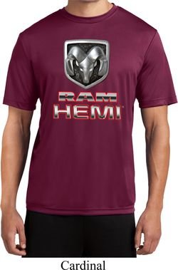 Mens Dodge Shirt Ram Hemi Logo Moisture Wicking Tee T-Shirt