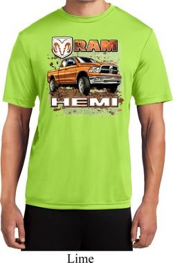Mens Dodge Shirt Ram Hemi Trucks Moisture Wicking Tee T-Shirt
