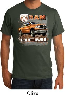 Mens Dodge Shirt Ram Hemi Trucks Organic Tee T-Shirt