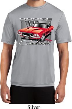 Mens Dodge Shirt Red Challenger Moisture Wicking Tee T-Shirt