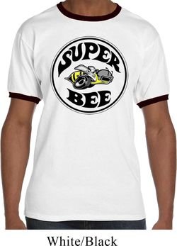 Mens Dodge Shirt Super Bee Ringer Tee T-Shirt