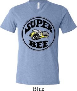 Mens Dodge Shirt Super Bee Tri Blend V-neck Tee T-Shirt