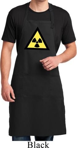 Mens Fallout Apron Radioactive Triangle Full Length Apron with Pockets