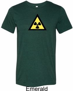 Mens Fallout Shirt Radioactive Triangle Tri Blend Crewneck Tee T-Shirt