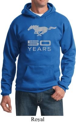 Mens Ford Hoodie Mustang 50 Years Hoody