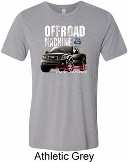 Mens Ford Shirt F-150 4X4 Off Road Machine Tri Blend Crewneck Shirt